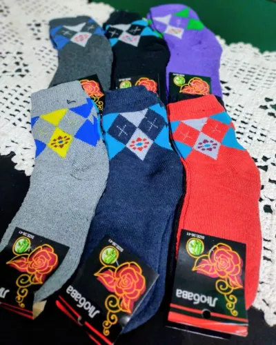 3 Pares Meias Grossas Feminina e Masculina 