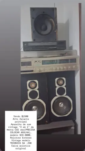 Aparelho de som vintage
