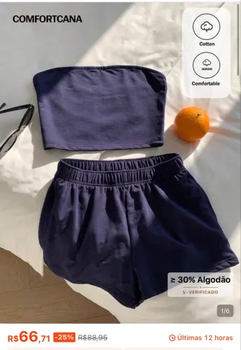 conjunto feminino P/M