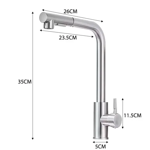 Torneira Monocomando Cozinha Gourmet Inox