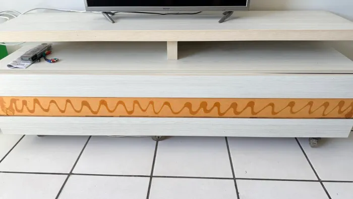 Rack para sala com duas gavetas