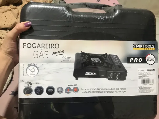 Fogareiro a gás portátil