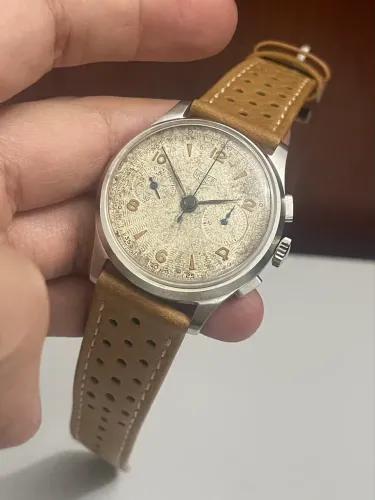 Relógio Heuer Pré Carrera Antigo Vintage Cronógrafo A Corda