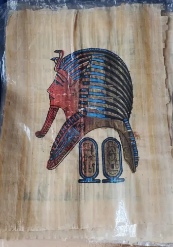 Papiro Com Gravuras Faraônicas 