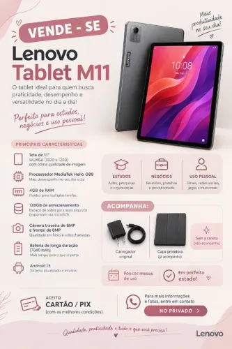 VENDO - LENOVO TAB M11