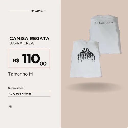 CAMISA REGATA BARRA CREW