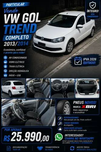 Volkswagen Gol City (trend)/titan 1.0 T. Flex 8V 4P 2014