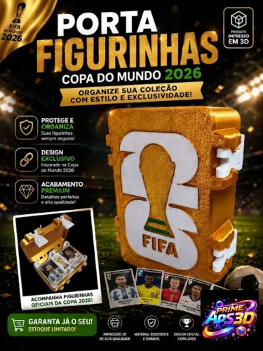 Porta Figurinhas Da Copa Do Mundo 2026