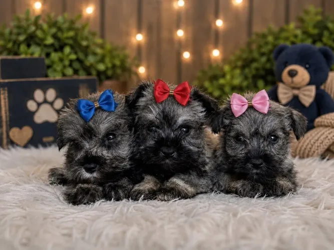 Ninhada de Schnauzer miniatura promoção preço de revenda