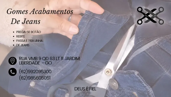 Fazemos acabamento em Jeans