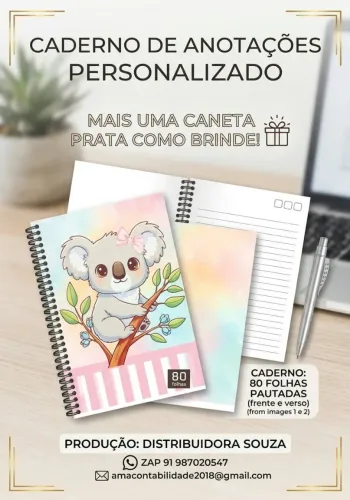CADERNO DE ANOTAÇÃO 80 FOLHAS 21X15 + UMA CANETA PRATA
