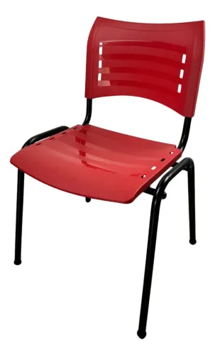 Cadeiras Iso Fixa Escola/Escritório Vermelho (*USADAS*)