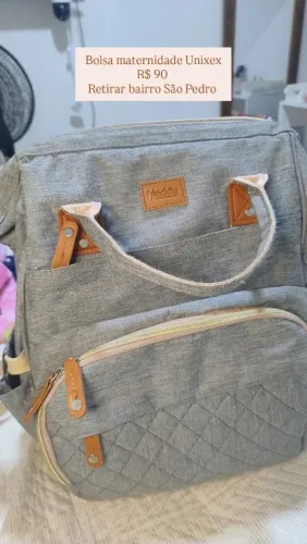 Mochila maternidade unissex