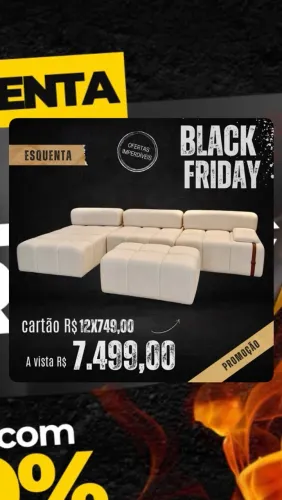 SOFÁ MODULAR EM OFERTA DE ESQUENTA