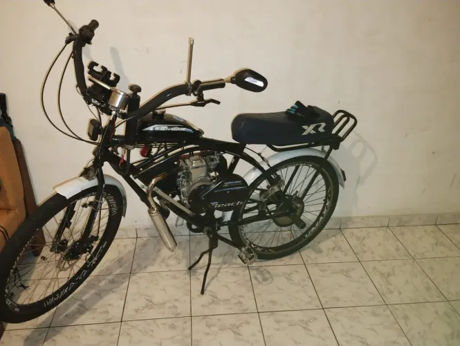 Bicicleta motorizada motor 4 tempos usada ..