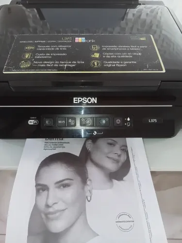 Impressora Epson l375 com buk de fábrica funcionando perfeito, tanto no preto e no color.