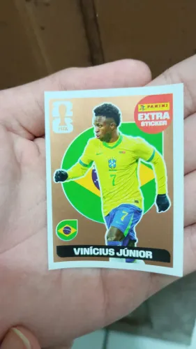 Figurinha extra sticker Vinicius Jr 