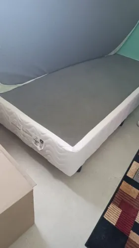 Cama Box de solteiro american flex bambu, SEM o colchão
