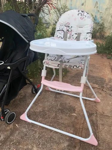 Cadeira de Alimentação Galzerano Cadeirinha De Bebê Infantil Dobrável Compacta Até 23Kg