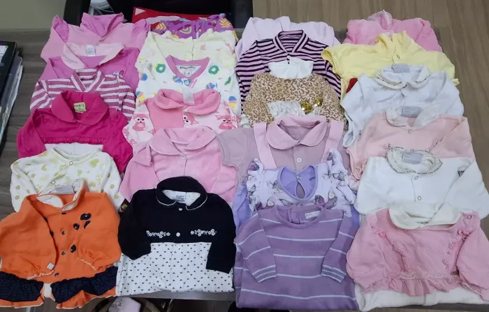Lote de macacões menina RN ao m