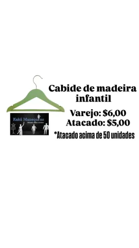 Cabides infantil verde de madeira 