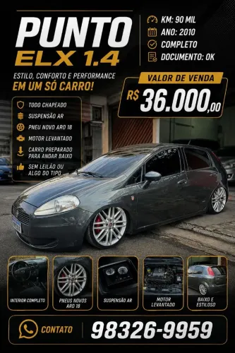 Fiat Punto ELX 1.4 Fire Flex 8V 5P 2010