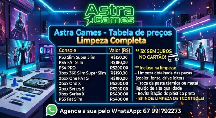 Manutenção Limpeza Completa de Videogames !!!