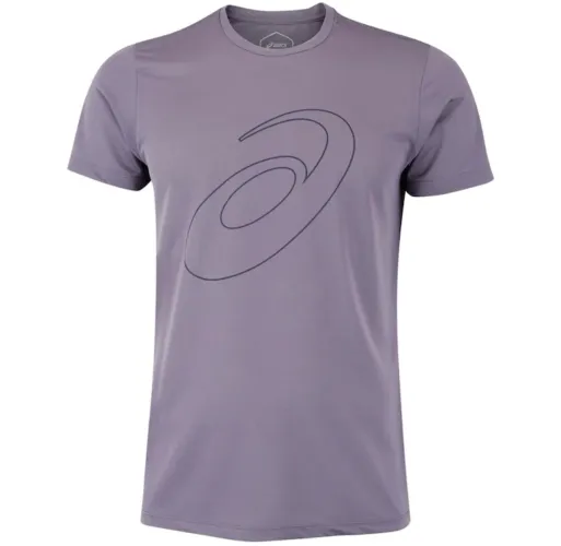 Camiseta Asics Logo Espiral Crepe Roxo Tamanho G