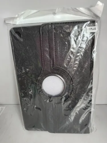 Lt 065 Capa Giratoria Para Tablet A9 Plus + Pelicula De Vidro Premium Preto