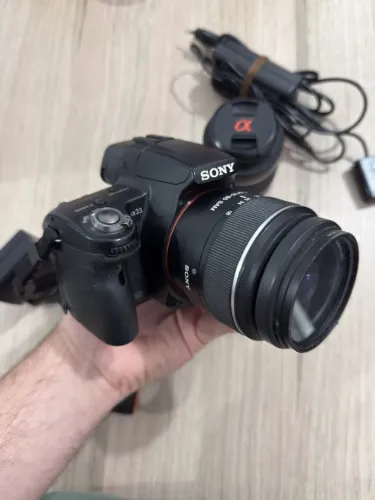 Sony Alpha A33 + 2 Lentes 18-55 e 55-200 + (C/ Defeito na placa)