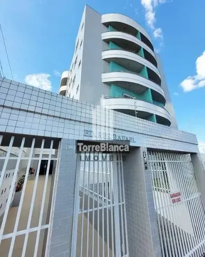 Apartamento semi mobiliado com 3 quartos e sacada com churrasqueira em Uvaranas, Ponta Gro