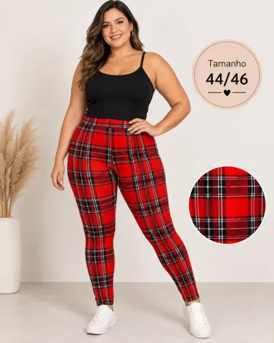 Calça xadrez 44/46 super confortável Nova