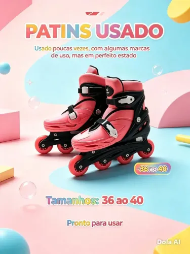 Vendo patins seminovo 