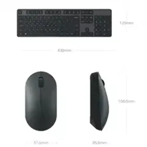 Xiaomi-Conjunto original de teclado e mouse sem fio, 2 104 teclas, receptor USB de 2,4 GHz