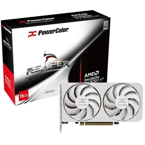 RX 9060XT 16GB POWERCOLOR REAPER BRANCA