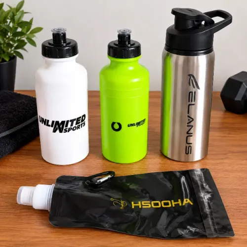 Kit Esportivo 4 Garrafas De Água - Novas