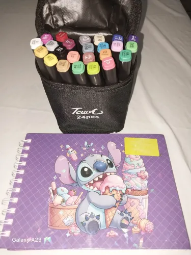 Kit livro para colorir + canetinhas 