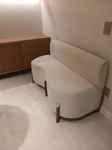 Sofa orgânico cor bege