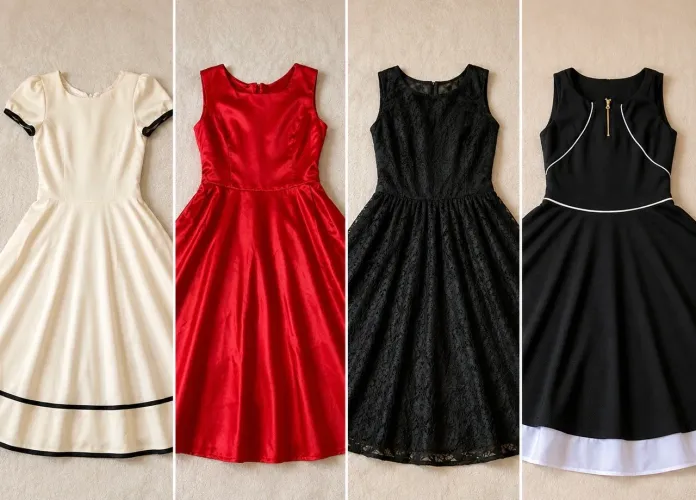 Lote com 4 vestidos feitos sob medida e com ótima qualidade!