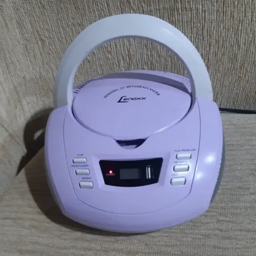 CD Player Portátil Lenoxx, modelo BD125LB - Funcionando tudo