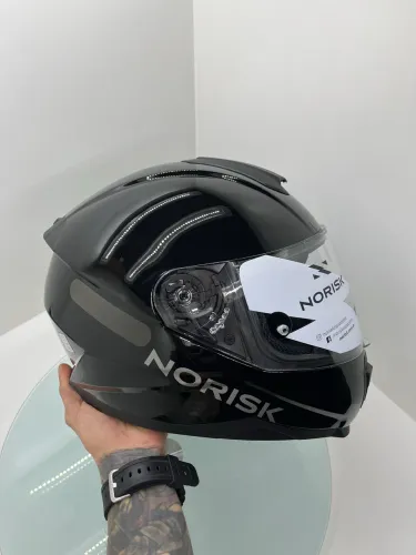 Capacete Norisk Razor Fab Preto Brilho Novo (Tamanhos 56 Ao 62)