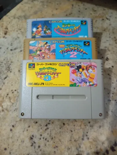 Kit Trilogia Mickey - Super Famicom / SNES (Fitas Originais)