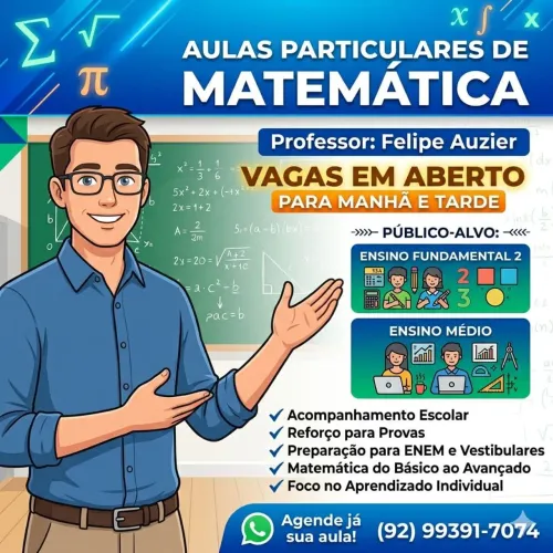 Aulas particulares de matemática 