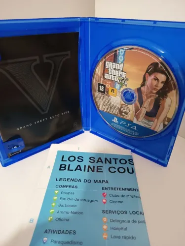 GTA V PS4 com mapa ou sem mapa