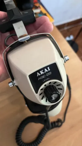 Fone Vintage AKAI ASE-22 Japão Anos 70 - Na Caixa Original Relíquia