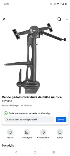 Pedal para caiaque