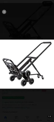 ? CARRINHO DE CARGA PARA ESCADAS ? REFORÇADO, DOBRÁVEL, 150 KG
