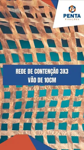 Rede de Contenção de Cargas 3x3 Vão de 10cm