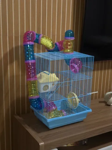 Gaiola para hamster com acessórios 