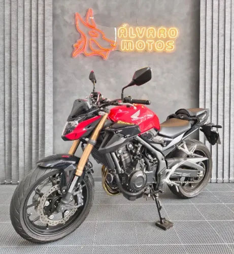 Honda Cb 500F 2023 impecável baixo km garantia Alvaro Motos